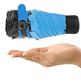 Compact travel umbrella for women and men - ultra small, pocket size, best for your auto, purse, windproof, uv protected, multiple colors by MiniU