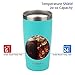 SUNWILL 20oz Tumbler with Lid, Stainless Steel Vacuum Insulated Double Wall Travel Tumbler, Durable Insulated Coffee Mug, Powder Coated Teal, Thermal Cup with Splash Proof Sliding Lid