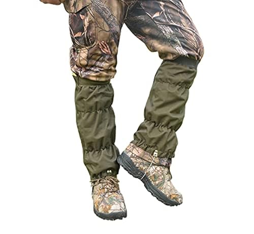 Adjustable Snake Gaiters for Men Women, Thicken Snake Proof Boot Gators,  Snake Bite Protection Guards Chaps, Waterproof Leg Gators for Hiking,