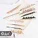 Hair Clips Wenida 10 Pieces Fashion Crystal Metal Hair Pins Barrettes Bobby Pins Decorative Hair Styling for Women Girls