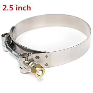DADEQISH 2,5-Zoll-T-Bolzenschellen, die Turbo-Rohr-Silikonschlauch-Koppler 304 Edelstahl befestigen Werkzeugzubehör