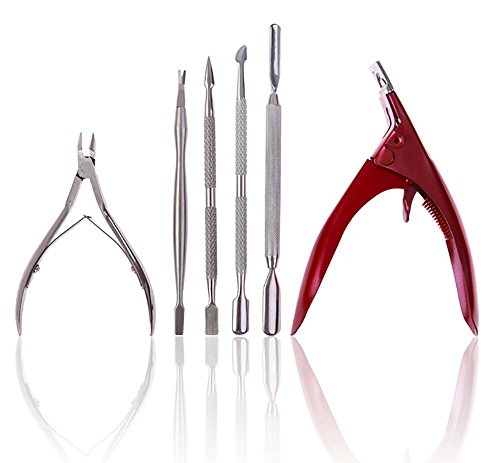 SHANY Cosmetics 6 Piece Manicure Tool Set with Pouch All In One Manicure