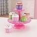 KidKraft Wooden Cupcake Stand with Cupcakes, Multicolor