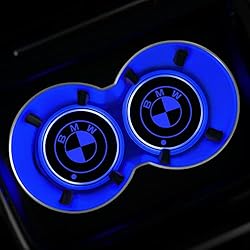 Arwiucyo 2PCS Led Cup Holder Lights Car Coasters 7