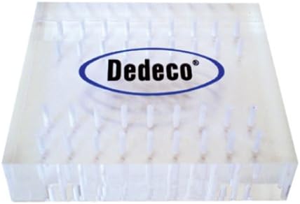 Dedeco 9594 36-Hole HP Lucite Bur Block, 3/32"