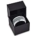 Tungsten CJ-202 10mm Unisex Wedding Band Ring Comfort Fit Beveled with Brushed Edges