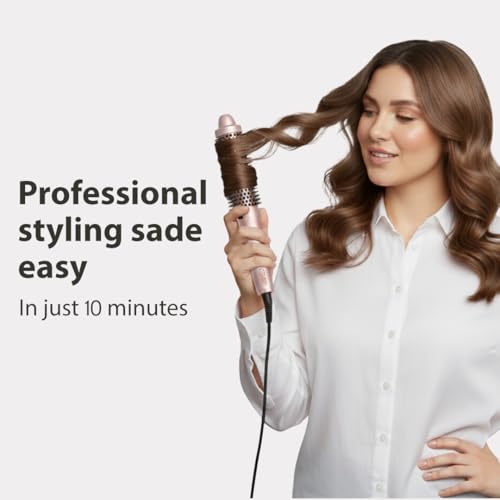 Thermal Brush – 3-in-1 Professional Blowout Brush for Smooth, Voluminous & Curled Hair | Anti-Frizz Ionic Technology | 3 Heat Settings | Fast 10-Minute Styling