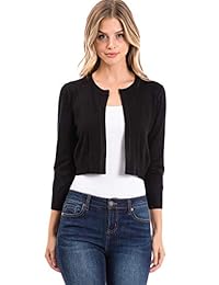 Urban Look - Chaqueta de punto para mujer (manga 3 4)