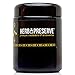 Herb Preserve Half Oz (250 Ml) Capacity Medium Size Screwtop Jar Black Ultraviolet Refillable Glass Stash