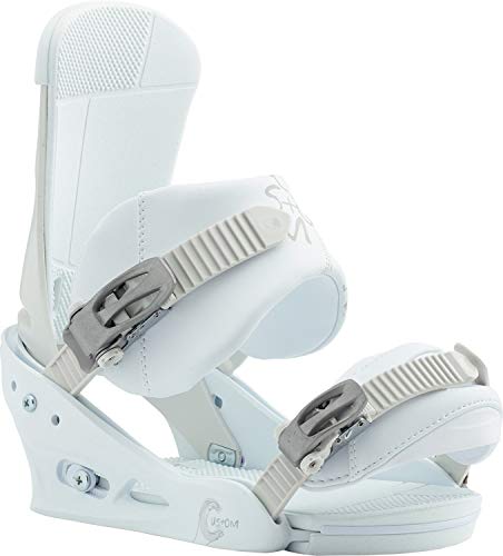 Burton Custom Snowboard Bindings White Sz M (8-11)