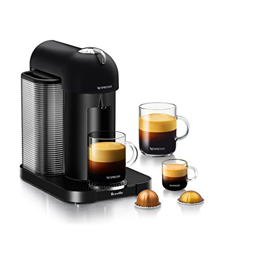 Breville-Nespresso USA BNV220BKM1BUC1 Vertuo Coffee and Espresso Machine, Matte Black