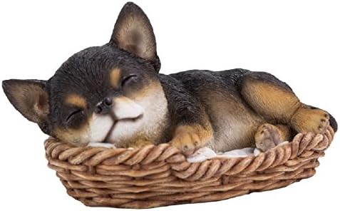 Chihuahua Wicker Basket Pups, Brown. One piece.