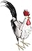 Regal Art & Gift White Rooster Decor, Medium