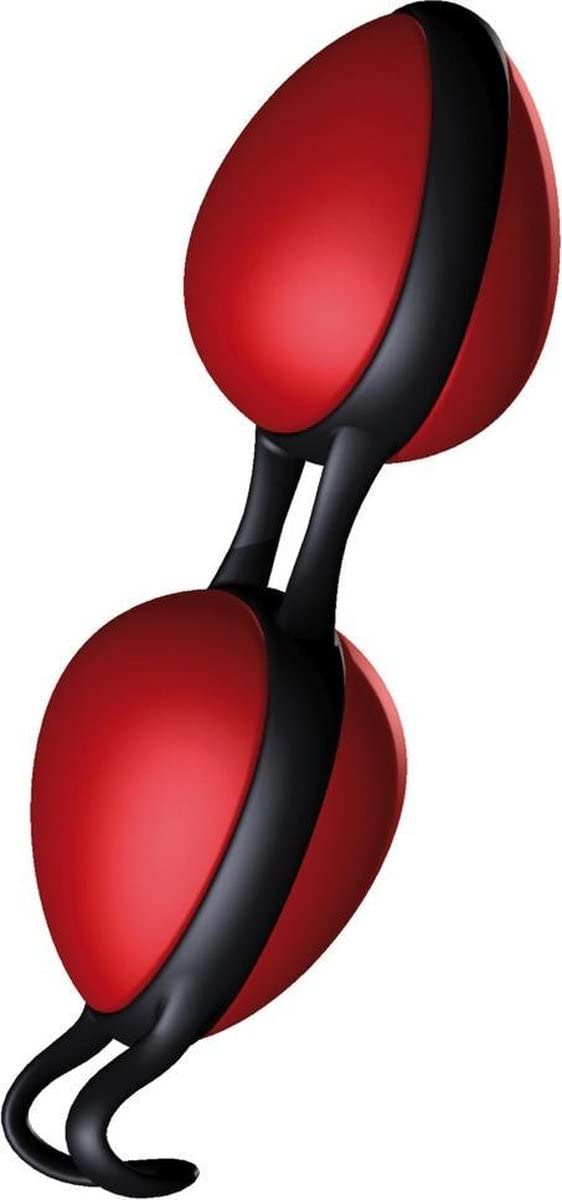 JOYDIVISION Joyballs Secret Duo - Loveballs Duo Red | Vaginal Balls for Pelvic Floor Fitness |Pleasure Balls Made from Silikomed/TPE | Compatible with Water-Based and Silicone lubricants