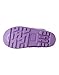 OAKI Kids Rubber Rain Boots Easy-On Handles, Purple Unicorns, 7T US Toddler