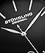 Stuhrling Original Mens Leather Watch Black Watch - Mens Dress Watches Swiss Quartz Analog Date Wrist Watch for Men - Stainless Steel Mens Designer Watch Dress Watches for Men