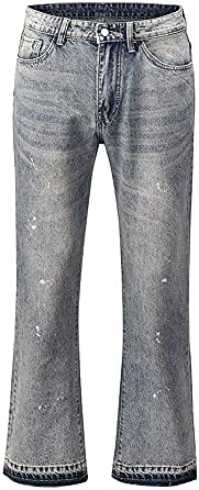 H/S Amaonz High Street Washed Splash Ink Retro Wide-Leg Flared