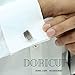 DORICUFF Cufflinks for Men Cuff Links Gift for Dad Mens Cufflinks Set Blanks Classy Silver Gun Black Plating