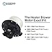 HVAC plastic Heater Blower Motor w/Fan ABS Cage ECCPP fit for 1987-1996 for Ford for Bronco /1988-1997 for Ford F Super Duty /1987-1996 for Ford for F-150/1987-1996 for Ford for F-250