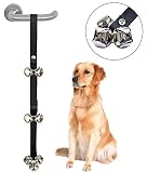 CandyHome Potty Dog Doorbells Housetraining Dog Bell Dog Bells for Potty Training Your Puppy Doggie with Doorbell, Easy 95% Success Rate, Black