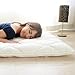 EMOOR Japanese Traditional Futon Mattress Classe (39 x 83 x 3 in.) with Mattress Cover (Navy), Twin-Long Size. Made in Japan