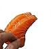 Transcend11 2pcs Fake Sashimi Salmon Faux Simulation Lifelike Meat Food Home House Party Kitchen Cabinet Desk Decoration Hotel Store Display Model Photography Props Kids Play Food Toy