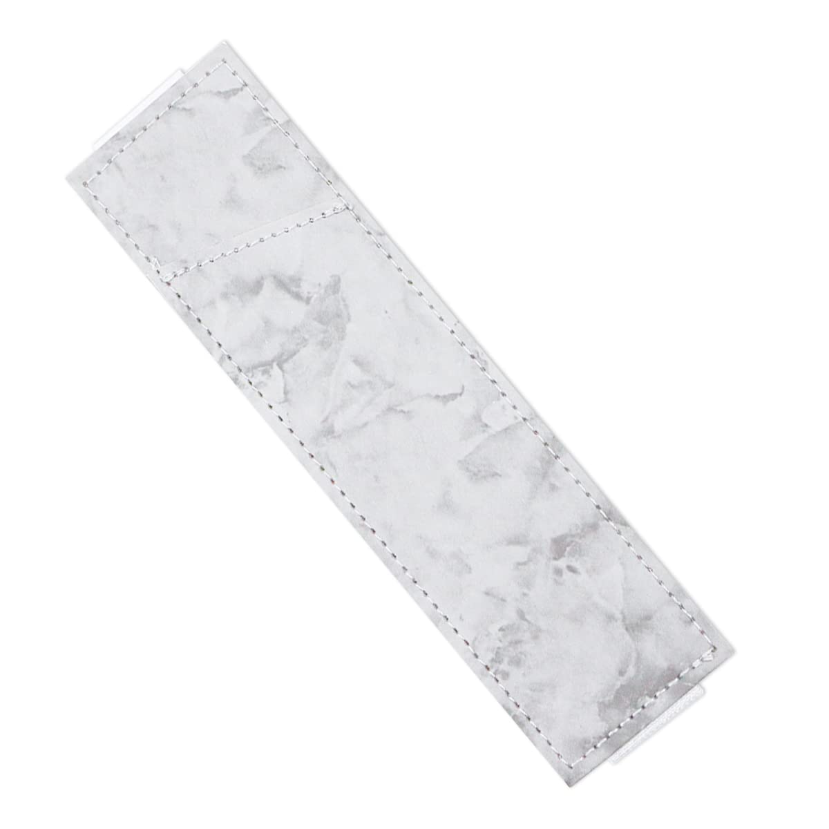 Huakaile Adjustable Elastic Band Pen Holder for 2 Pens, Pen Sleeve Pouch, Pencil Holder, Color PU Leather Pencil Sleeve Case for Hardcover, Journals, Notebooks, Planners (Gray)