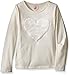 Dream Star Girls' Long Sleeve Top with Faux Fur Applique