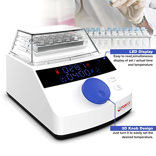 Four E's Scientific Mini Dry Bath Incubator with 15 x 1.5ml Heating