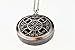 Wild Essentials Celtic Cross Aged Brass Essential Oil Diffuser Nickel Free Alloy Locket Pendant with 24 inch Chain, 6 Refill Pads, Customizable Color Changing Perfume Jewelry for Aromatherapy