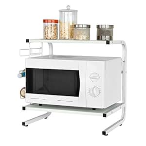 SoBuy®FRG092-W,Soporte para microondas, estante, estantería de cocina