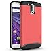 TUDIA Moto G4 / G4 Plus Case, Slim-Fit Heavy Duty [Merge] Extreme Protection/Rugged but Slim Dual Layer Case for Motorola Moto G4 / G4 Plus (Rose)