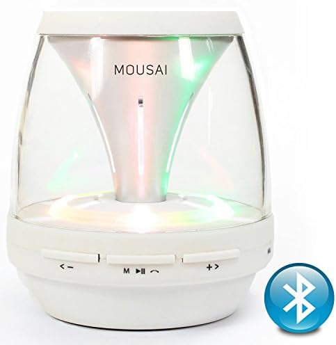 MOUSAI® VS18 Portable Wireless Bluetooth Speaker Super Bass Build-in FM Radio,AUX,MIC,TF Card Slot(White)