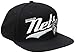 NBA Brooklyn Nets Men's Tail Sweep Flat Brim Snapback Hat, Black, One Size
