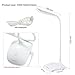 Hapurs Desk Reading Lamp Torch, Portable Flexible Eye-friendly Neck LED Light with 3 level adjustable Brightness book light, Rechargeable Lithium Battery USB LED Book Light Camping Lamp.