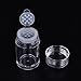 Coobbar 3pcs Multi-purpose 10ml loose powder jar Essential Oil Bottle nail powder bottle with 1/3/12 holes Refillable Bottles