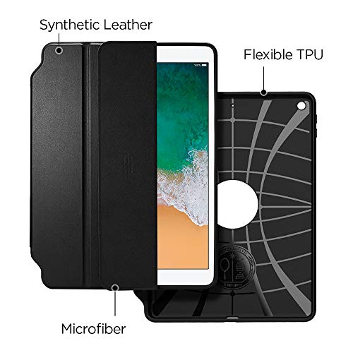 Spigen Smart Fold 2 Compatible con Apple iPad 9.7 (2017) Funda - Negro - Imagen 4