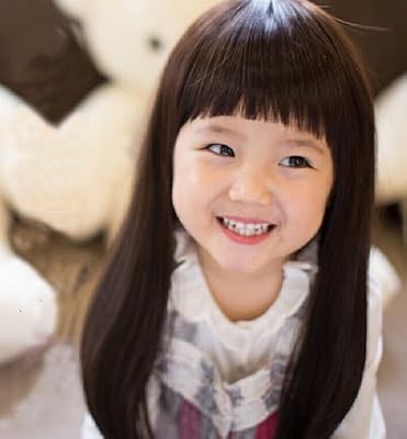 Jun Us Children Straight Hair Wig Princess Baby Girl With Long