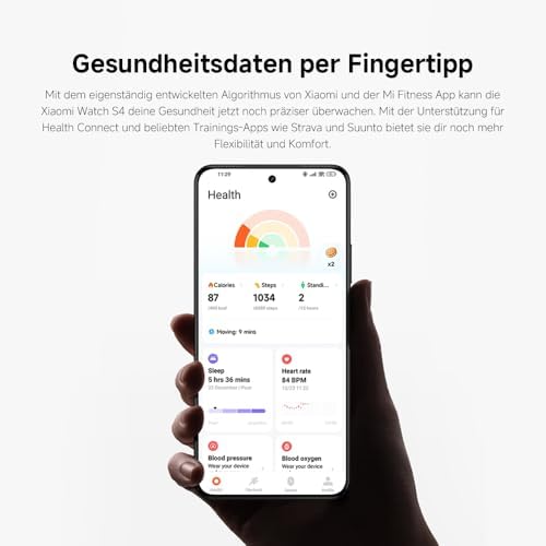 Watch S4 Silver – 1.43" AMOLED, 2200 Nits, 15 Tage Akku, 5ATM Wasserfest, Herzfrequenz & SPO₂-Sensor, Bluetooth 5.3, Aluminiumgehäuse