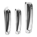 BESTOPE Nail Clippers Set with Catcher,No Splash Fingernail & Toenail & Slant Edge 3PCS Nail Cutter Trimmer Set with Metal Case,Stainless Steel,Good Gift for Women and Men