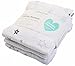 Kelham and Cole Muslin Baby Swaddle Blankets (White/Grey) 3 Pack. Extra Large 47 X 47 Inch Softest and Breathable Gender Neutral Cotton Swaddles - Multipurpose Swaddling and Receiving Blankets