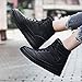 UBFEN Women's Shoes Hidden Wedges 5.5cm Fashion Sneakers Ankle Boots Bootie Platform Heel High Top Casual Sports