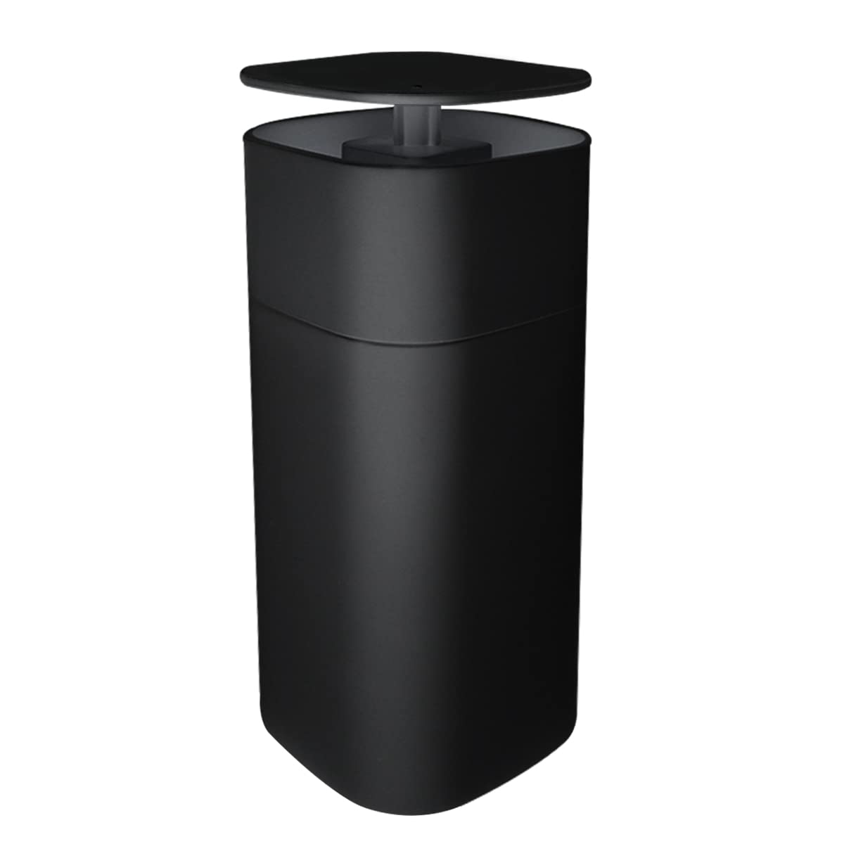 FERCAISH Push Down Liquid Dispenser - Hand Press Detergent Box With Lockable Pump for Travel Cosmetics, Nail Polish Remover, Alcohol or Other Liquids (Black)