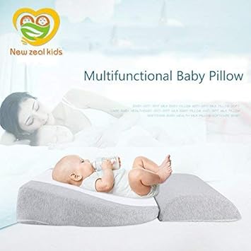 Newzealkids Baby Wedge Pillow Infant Sleep Wedge For Crib