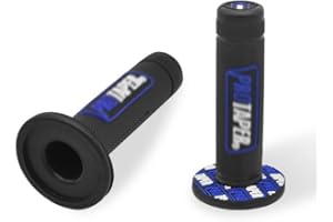 Wai Danie 1 Pair 7/8" 22mm Universal Powersports Grips Pro Dirt Pit Bike Grips Compatible with Yamaha PW80 Kawasaki BMW Suzuki ATV Pocket Bikes Mini Quads