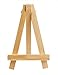 MEEDEN 6Inch 24Pcs Mini Natural Pine Wood Display Easel, A-Frame Painting Tripod Easel, for Kids, Adult,Ideal for Holder Stand Small Canvases, Mini Crafts, Business Card, Photos, Art Decoration