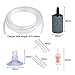 ATPWONZ Aquarium Air Pump Accessories Set 13 Feet Standard Airline Tubing with Air Stones, Check Valves, Suction Cups and Connectors