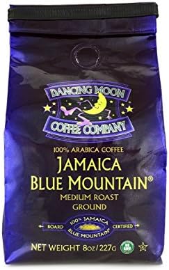 8 oz. Dancing Moon 100% Board Certified Genuine Jamaica Blue Mountain Ground Coffee