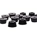 BCP 12pcs Black Color Bumpers Pads Rubber Feet, 21x12mm