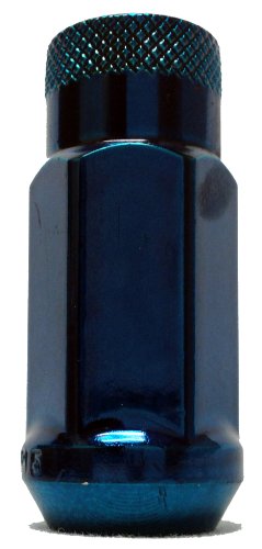 Muteki 32902U SR48 Series Blue 12mm x 1.25" Thread Size Open End Locking Lug Nut Set